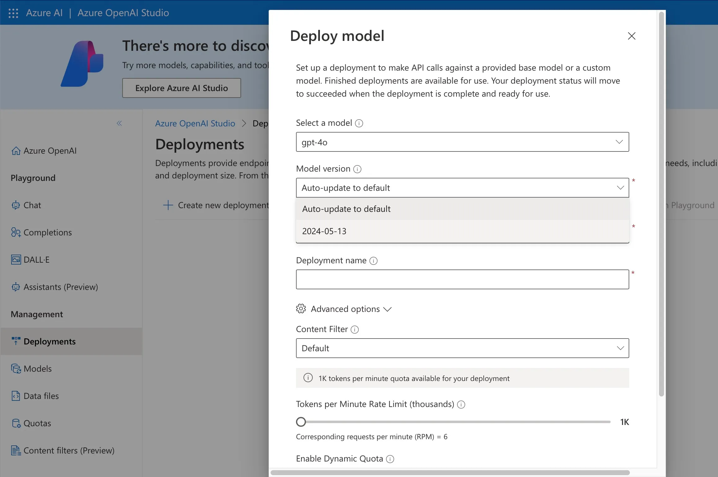 Create Deployment