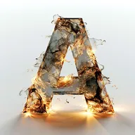 The letter A